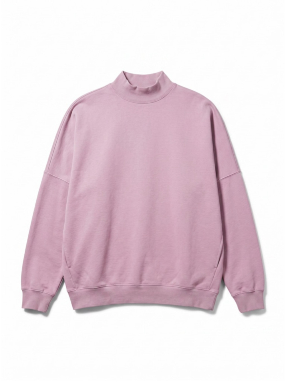 Aritzia THE GROUP BABATON Sweater Women Size 2 XS Pink Mock Neckline Oversize